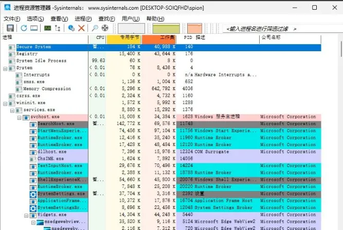Process Explorer(微软进程资源管理器) v17.10-星空知
